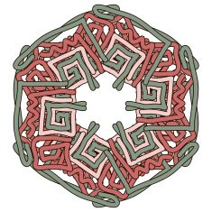 Abstract background ornament geometric vintage