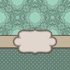Vintage vector flower frame N45