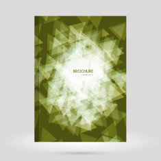 Abstract green brochure vector template