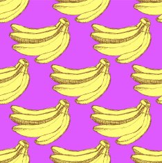 Sketch tasty bananas in vintage style