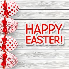 Easter greeting card with color eggs N7