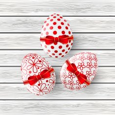 Easter greeting card with color eggs N9