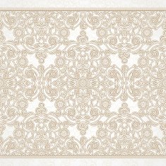 Vector floral border in Eastern style N8