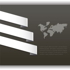 Abstract background with world map and paper tag