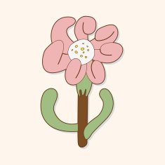 flower theme elements vector eps N228