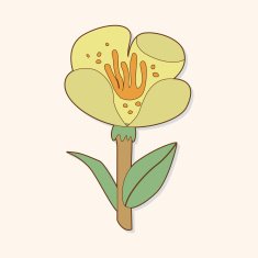 flower theme elements vector eps N229