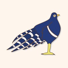 bird cartoon theme elements vector eps N167