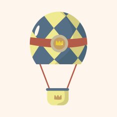 style hot air ballon theme elements vector eps N147