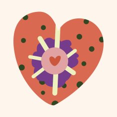 love heart cartoon elements vector eps N85
