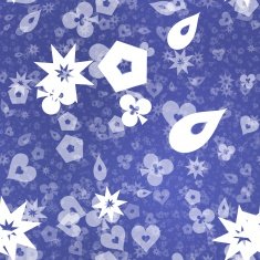 Blue abstract shaped seamless background