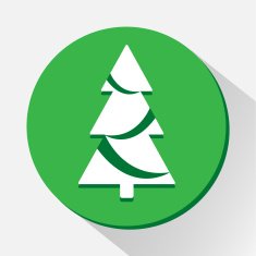 Cristmas tree icon great for any use Vector EPS10