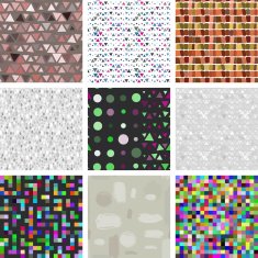 large set of Seamless pattern Vector