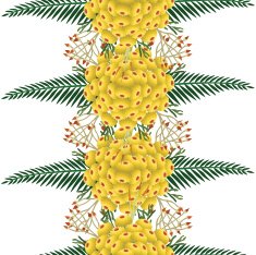 vector pattern with different flowers N10
