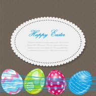Beautiful Easter Egg Background Vector Illustration N11