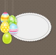 Beautiful Easter Egg Background Vector Illustration N12