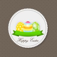 Beautiful Easter Egg Background Vector Illustration N14