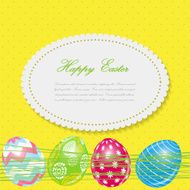 Beautiful Easter Egg Background Vector Illustration N18