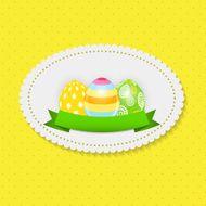 Beautiful Easter Egg Background Vector Illustration N20