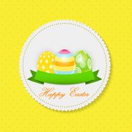 Beautiful Easter Egg Background Vector Illustration N23