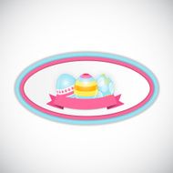 Beautiful Easter Egg Background Vector Illustration N26