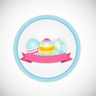 Beautiful Easter Egg Background Vector Illustration N27