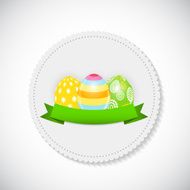 Beautiful Easter Egg Background Vector Illustration N30