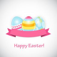 Beautiful Easter Egg Background Vector Illustration N31