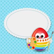 Beautiful Easter Egg Background Vector Illustration N34