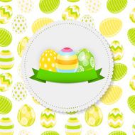Beautiful Easter Egg Background Vector Illustration N36