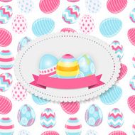 Beautiful Easter Egg Background Vector Illustration N37