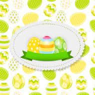 Beautiful Easter Egg Background Vector Illustration N38