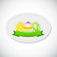 Beautiful Easter Egg Background Vector Illustration N39