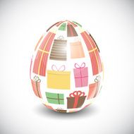 Beautiful Easter Egg Background Vector Illustration N42