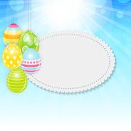 Beautiful Easter Egg Background Vector Illustration N52