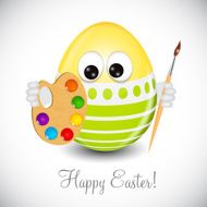 Beautiful Easter Egg Background Vector Illustration N58