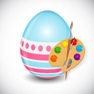 Beautiful Easter Egg Background Vector Illustration N64