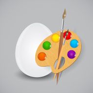 Beautiful Easter Egg Background Vector Illustration N66