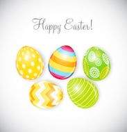 Beautiful Easter Egg Background Vector Illustration N91
