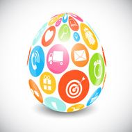 Beautiful Easter Egg Vector Illustration N12