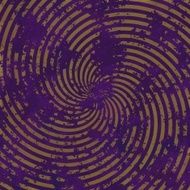 Yellow swirl on purple background