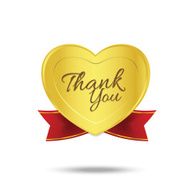 Thank you on banner sign message symbol vector isolated N2
