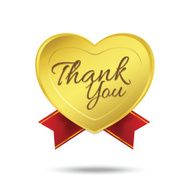 Thank you on banner sign message symbol vector isolated N3