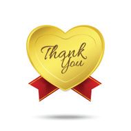 Thank you on banner sign message symbol vector isolated N4