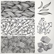 Dimensional pattern seamless
