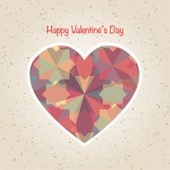 abstract valentine's day retro geometric pattern