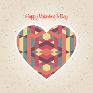 abstract valentine's day retro geometric pattern N2