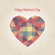 abstract valentine's day retro geometric pattern N3