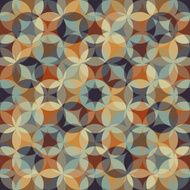 abstract retro geometric pattern N36