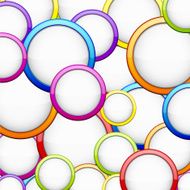 Colorful background with glossy circles