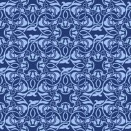 Blue seamless pattern N12